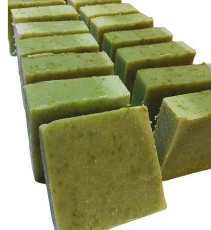 Fresh Cucumber and Mint Soap Slice with Mint and Lemon Essential Oils and Shea Butter, Palm Free-0