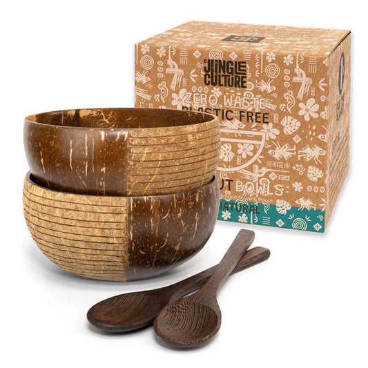 Coconut Bowls & Spoons Set