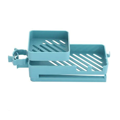 Faucet Sponge Holder with Drain Rack