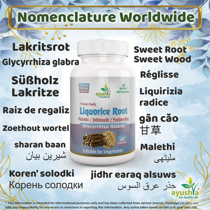Liquorice Root Capsule (Yastimadhu - Mulethi - Jethimadh)-2