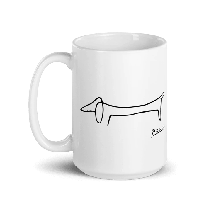 Aaponminimarket Pablo Picasso Dachshund Dog (Lump) Artwork Mug