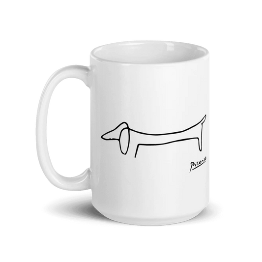 Aaponminimarket Pablo Picasso Dachshund Dog (Lump) Artwork Mug