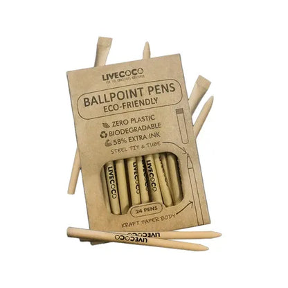Aaponminimarket Paper Ballpoint Pens - 24 Pack