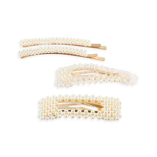 Pearl And Crystal Hairpins | Hair Accessories Aapon Mini Market Ltd