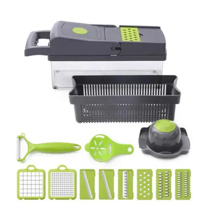Aaponminimarket Pressed 14-piece Vegetable Cutter Kit