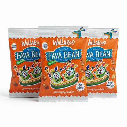 Aaponminimarket Roasted Fava Bean Pieces – Sea Salt  High-Protein Vegan Snack