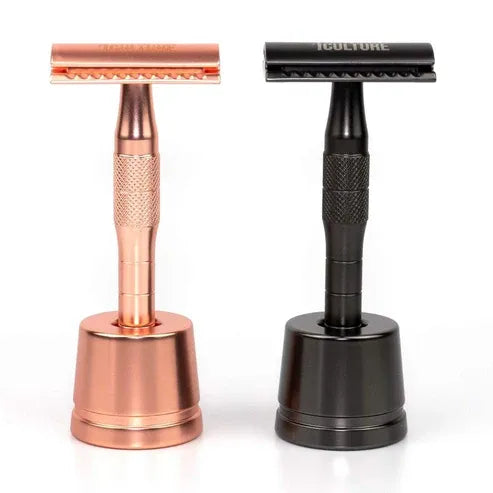 Aaponminimarket Rose Gold or Black Reusable Safety Razor