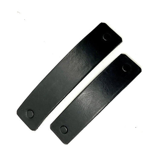 The Minimalist: Basic Black Leather Eco Barrette Aapon Mini Market Ltd