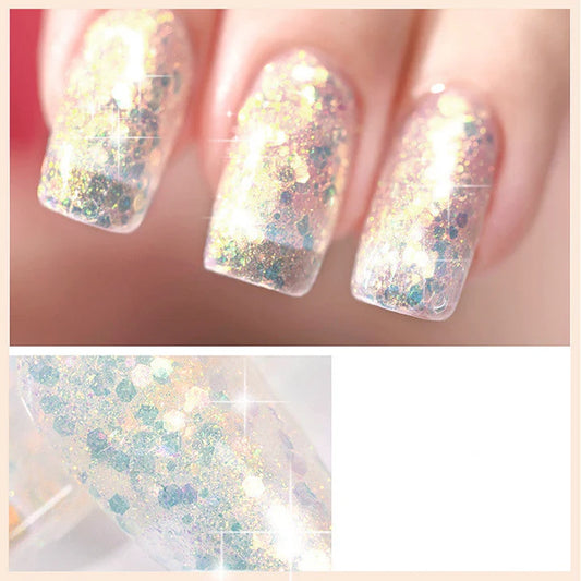 Vibrant Starry Sky Nail Polish Glue Aapon Mini Market Ltd