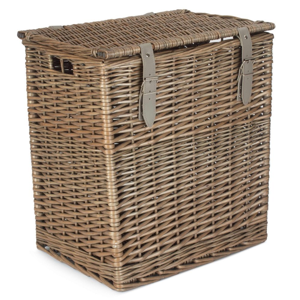 Antique Wash Vintner Storage Wicker Basket - Aapon Mini Market Ltd