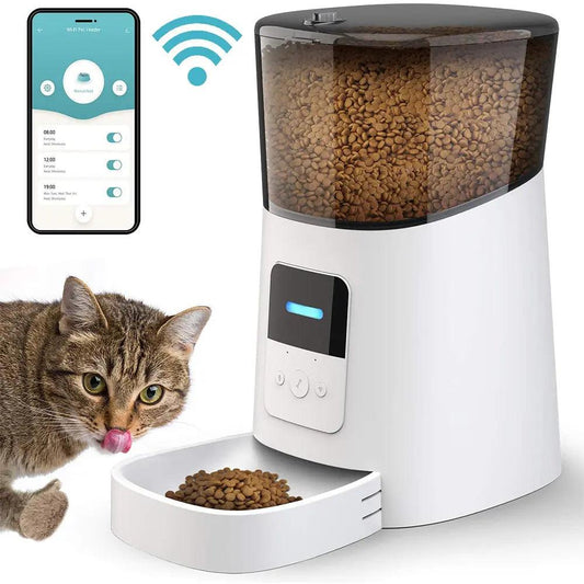 Automatic Cat Feeder WiFi Enable Smart Pet Dog Food Dispenser - Aapon Mini Market Ltd
