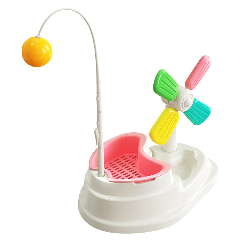 Cat Windmill Interactive Toy with Grass Box - Aapon Mini Market Ltd