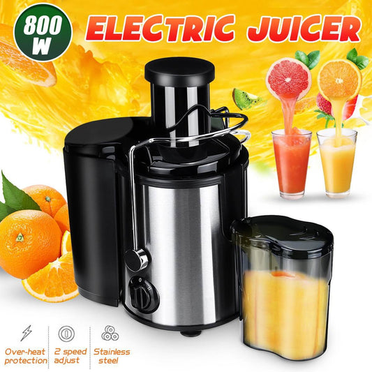 High - Power 800W Stainless Steel Electric Juicer - Aapon Mini Market Ltd