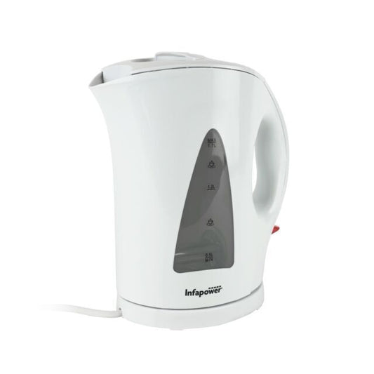 Infapower 2200w 1.7L Cordless Kettle White - Aapon Mini Market Ltd