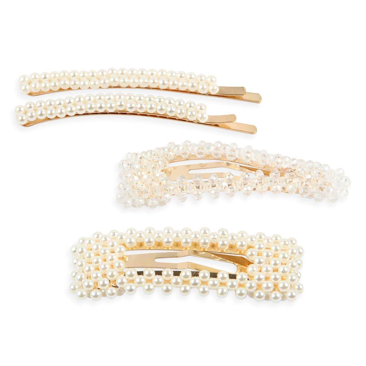 Pearl And Crystal Hairpins | Hair Accessories-0
