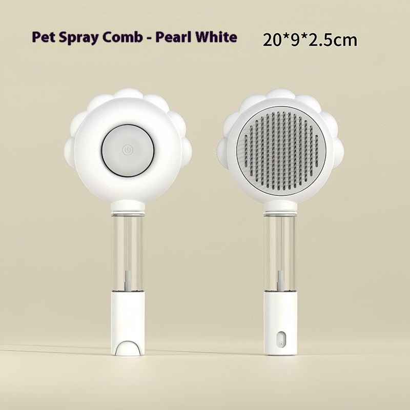 Self - Cleaning Pet Brush Comb with Spray - Aapon Mini Market Ltd