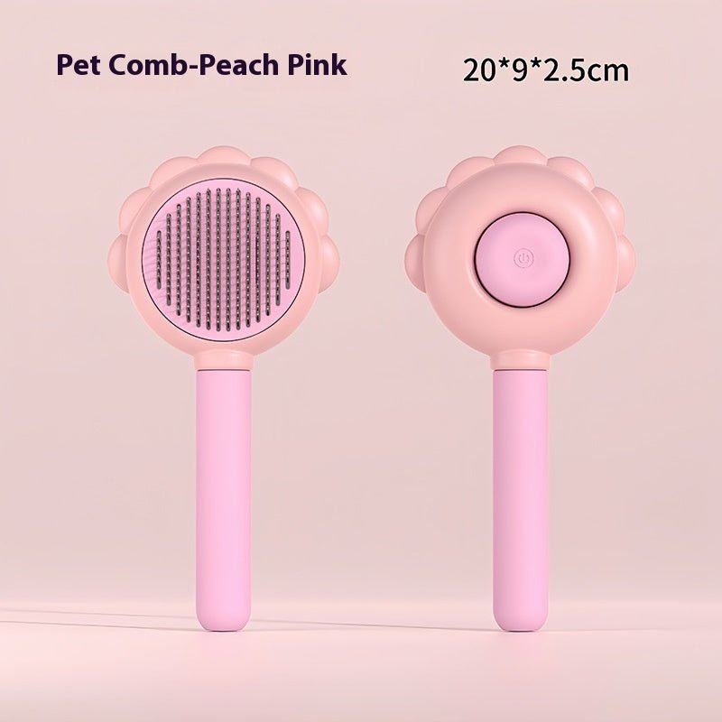 Self - Cleaning Pet Brush Comb with Spray - Aapon Mini Market Ltd