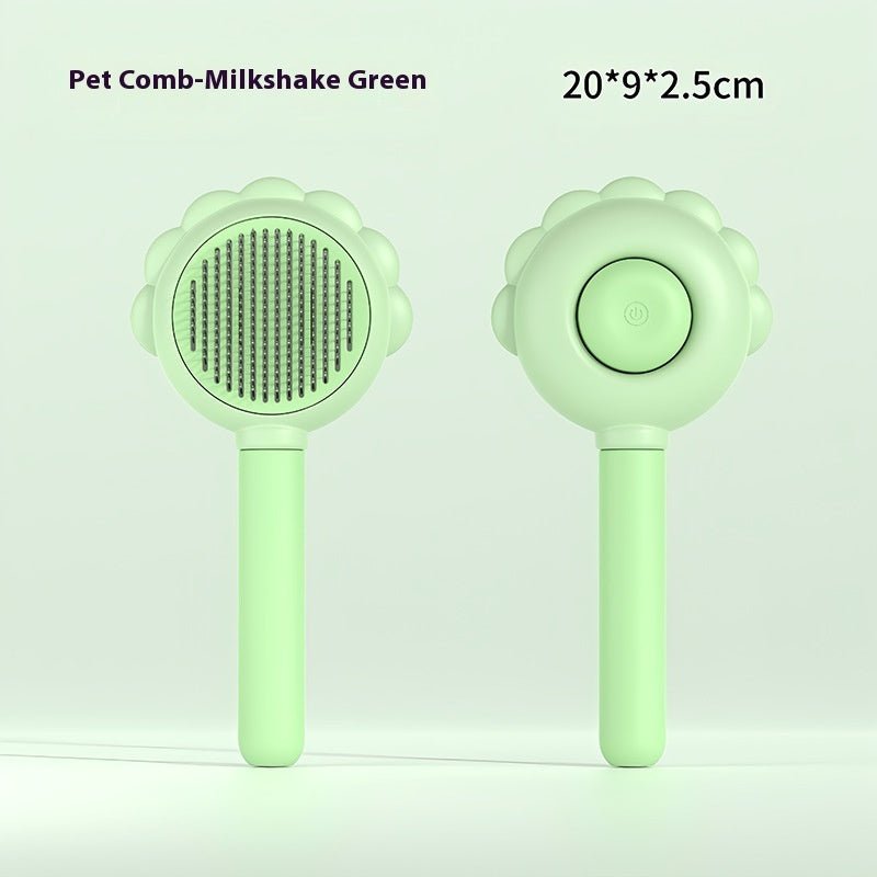 Self - Cleaning Pet Brush Comb with Spray - Aapon Mini Market Ltd