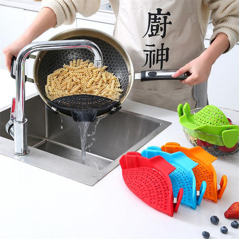 Silicone Pot Side Drain Stopper - Aapon Mini Market Ltd