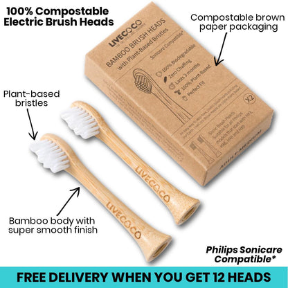 LiveCoco™ Philips Sonicare compatible Electric Brush Heads (2024)-0