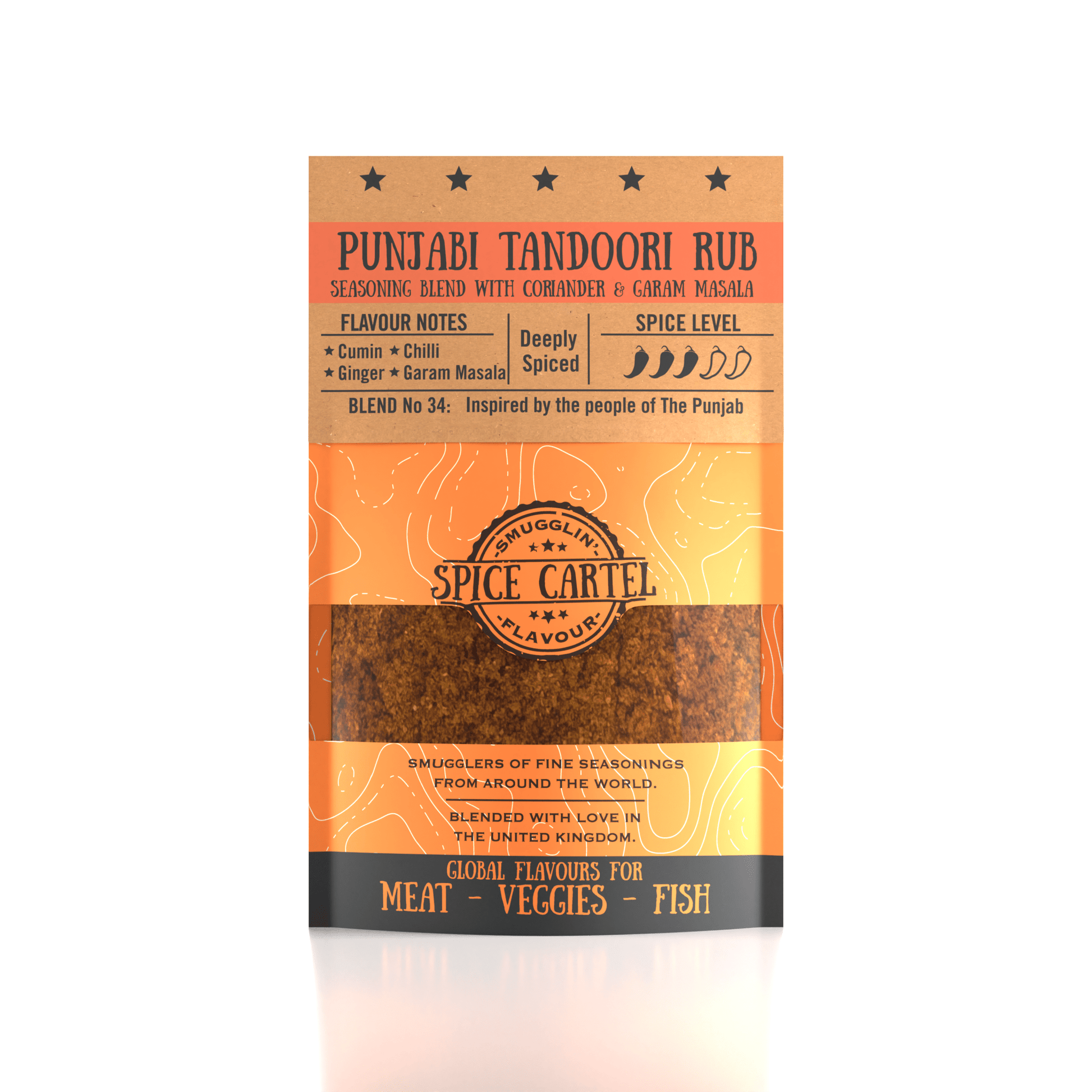 Spice Cartel's Punjabi Tandoor Masala Rub 35g Resealable Pouch-0