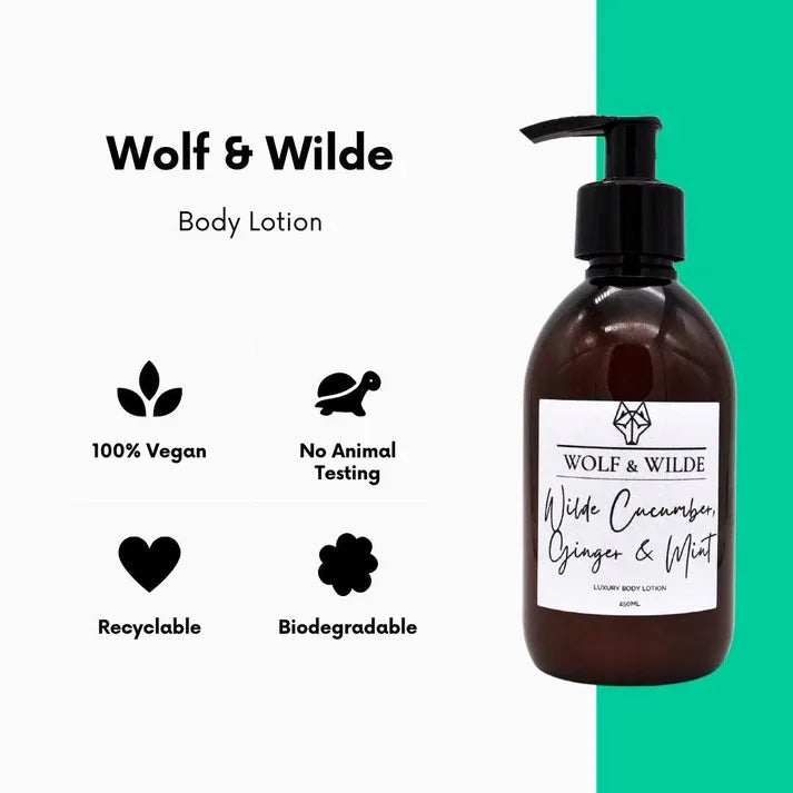 Wilde Cucumber, Ginger & Mint Body Lotion 250ml