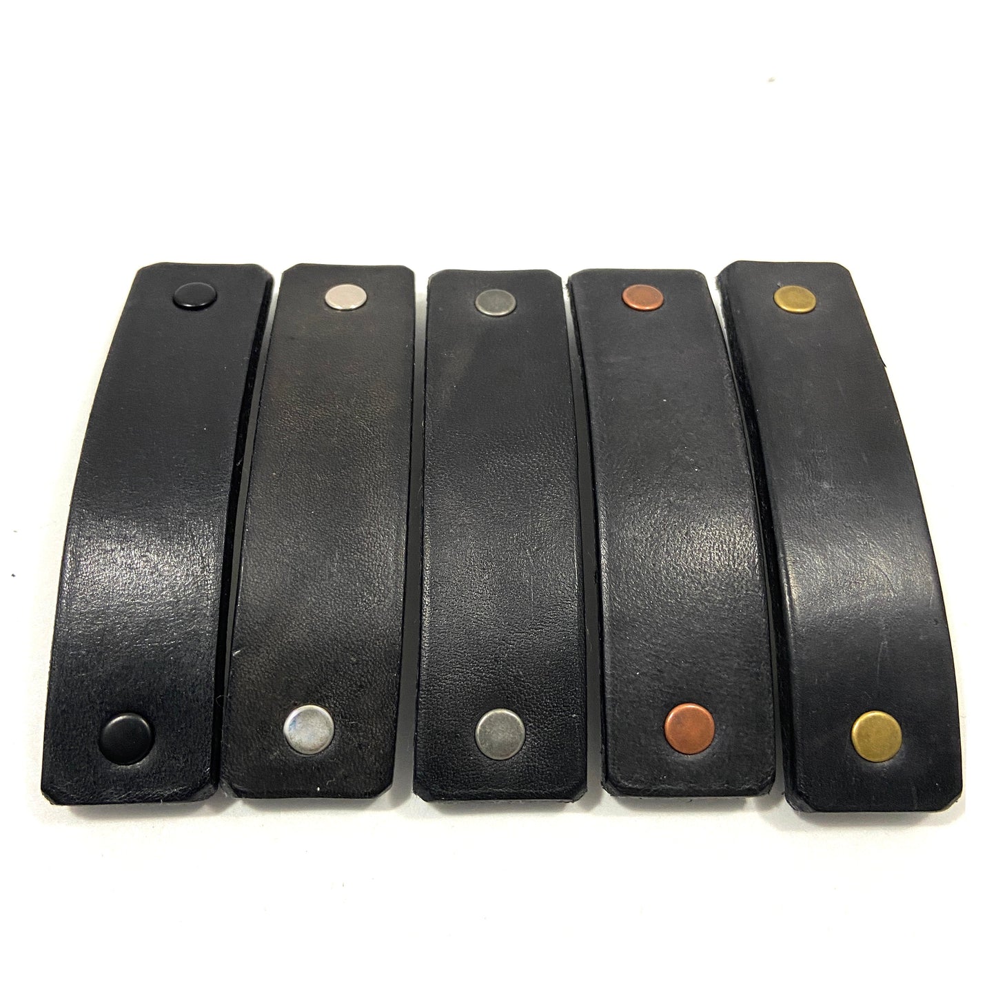 The Minimalist: Basic Black Leather Eco Barrette-0