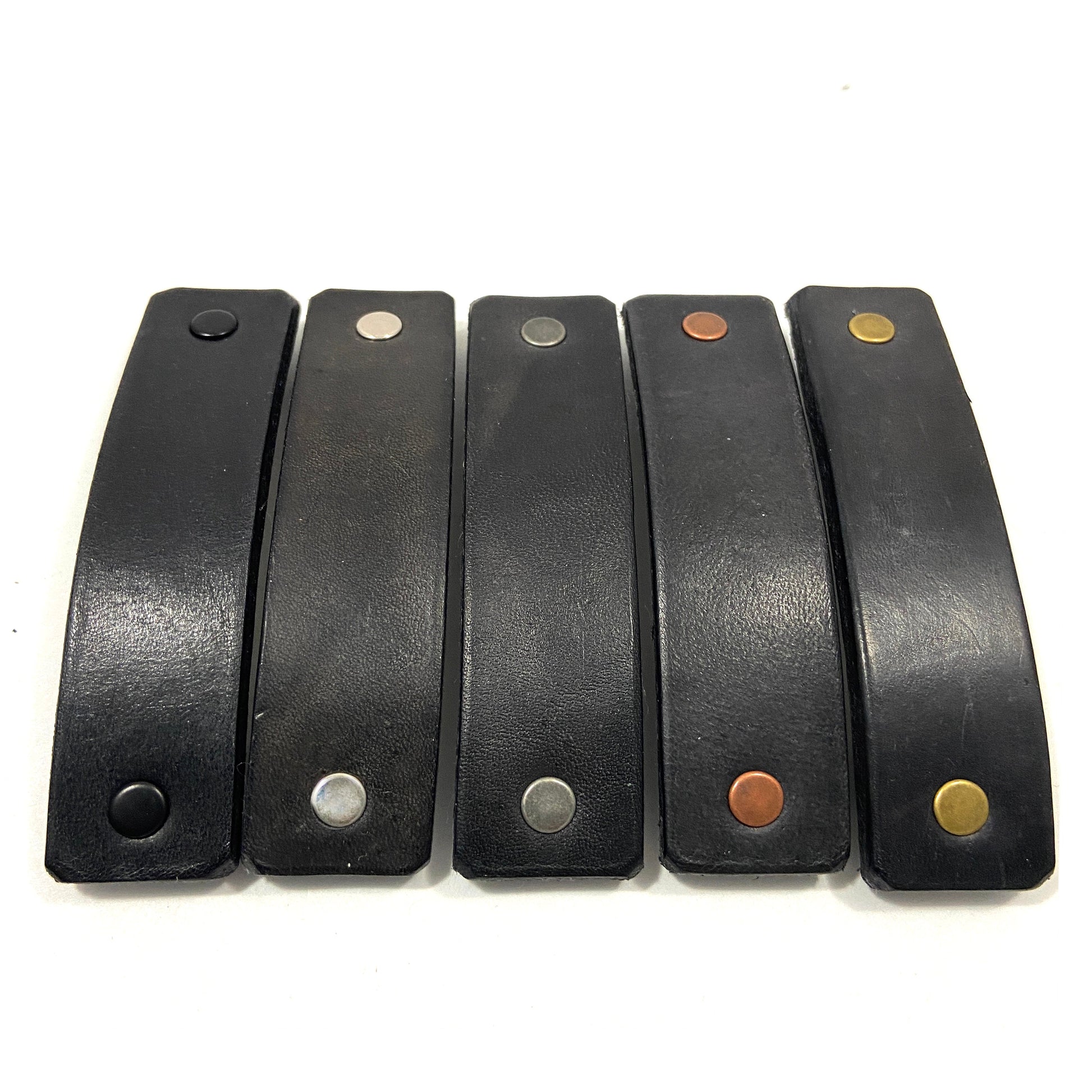 The Minimalist: Basic Black Leather Eco Barrette-0